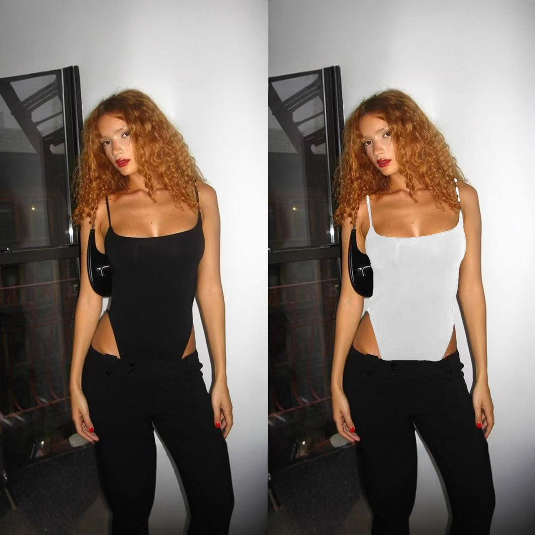 Low Cut Backless Sleeveless Bodysuit