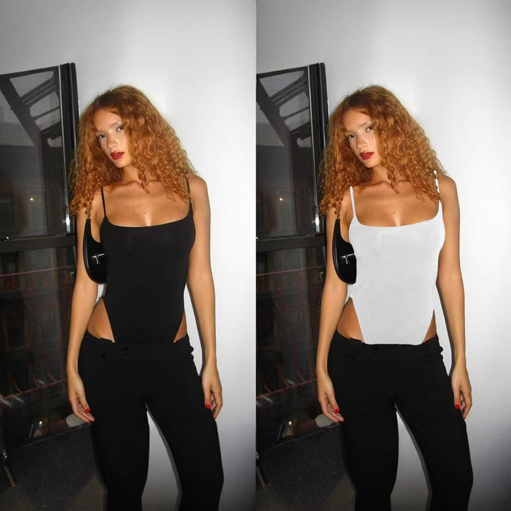 Low Cut Backless Sleeveless Bodysuit
