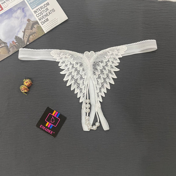 Women’s Pearl Heart Cutout Thong