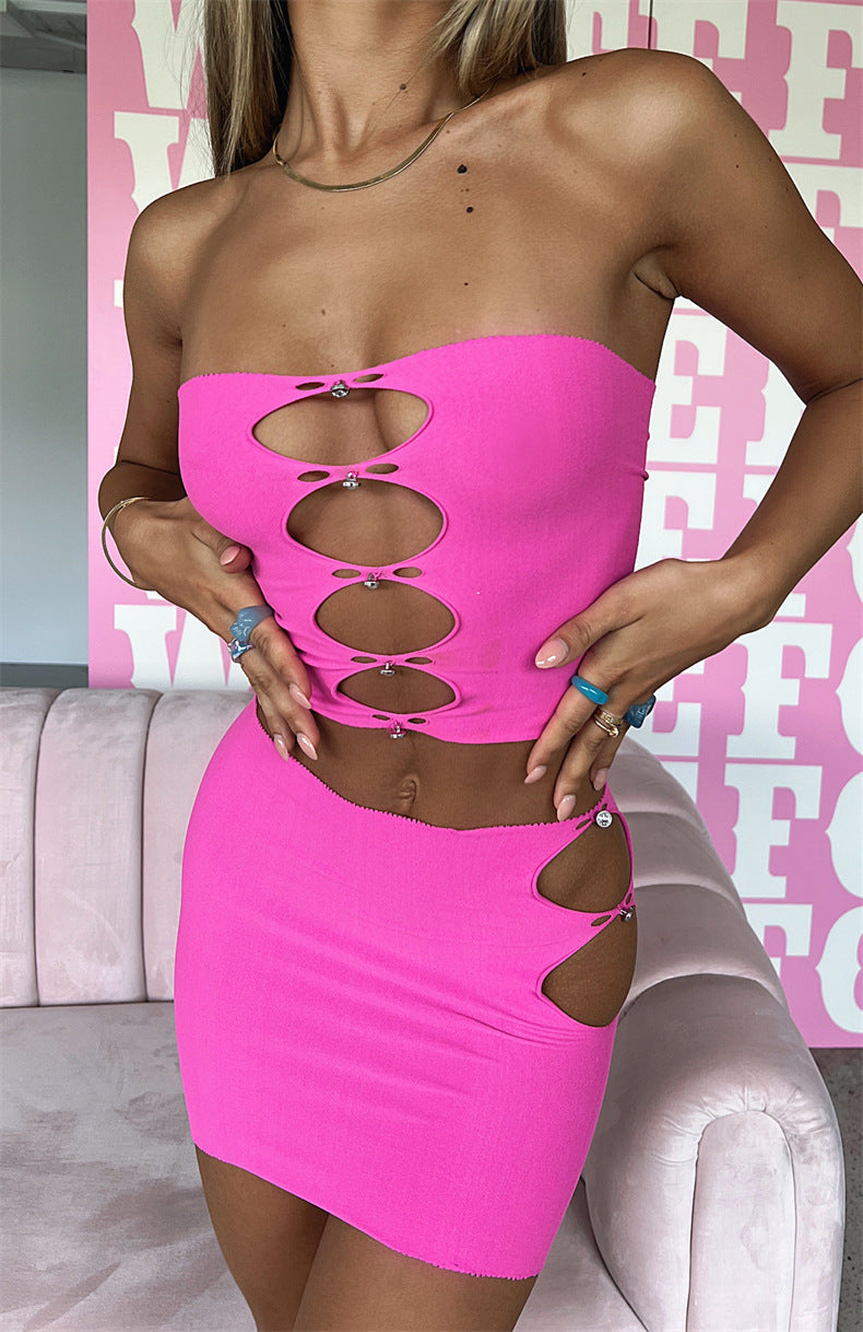 Women’s Rhinestone Fishnet Bodycon Dress