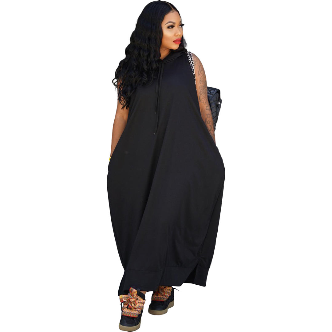 Oversized Hoodie Maxi Dress