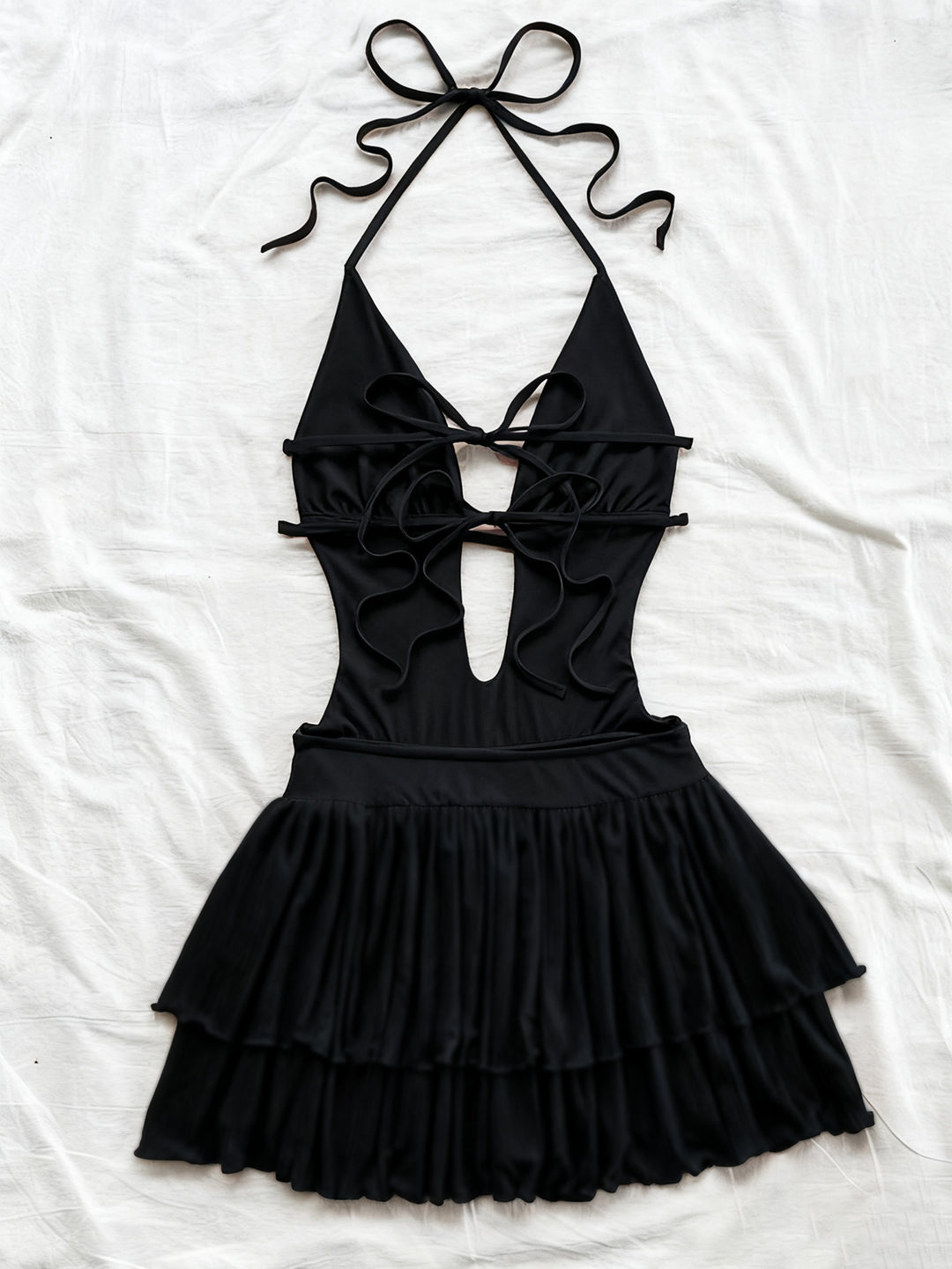 Tie Back Halter Summer Bodycon Dress