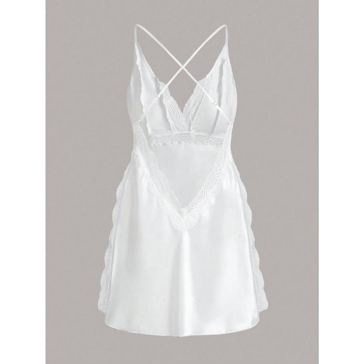 Sheer Lace Lingerie Set – Women’s Mesh Slip Sleepwear