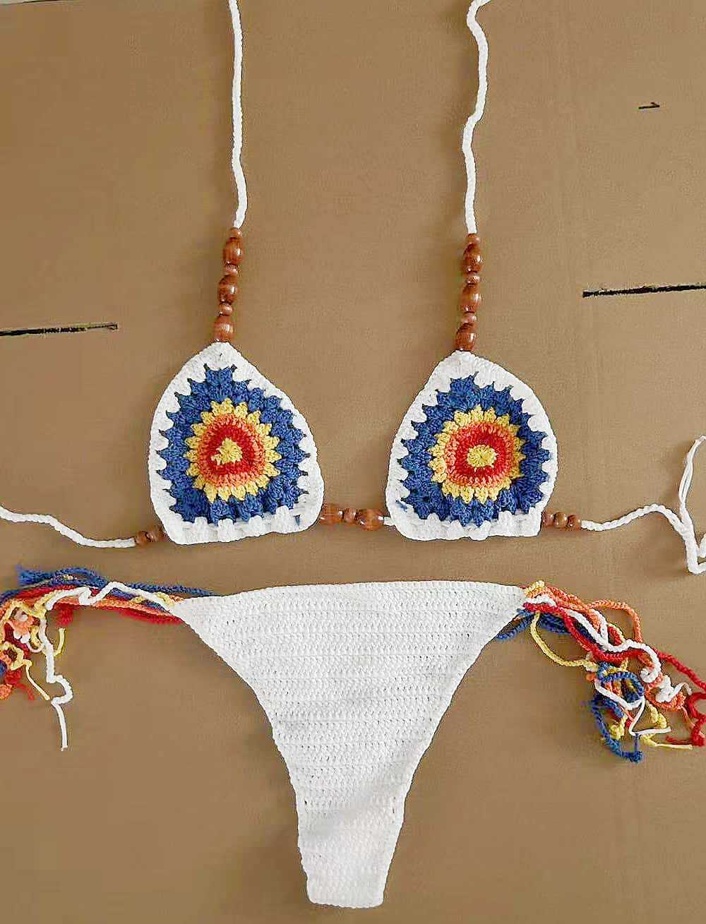 Handcrafted Knit Bikini Set for Women – Sexy Beachwear Two-Piece Swimsuit