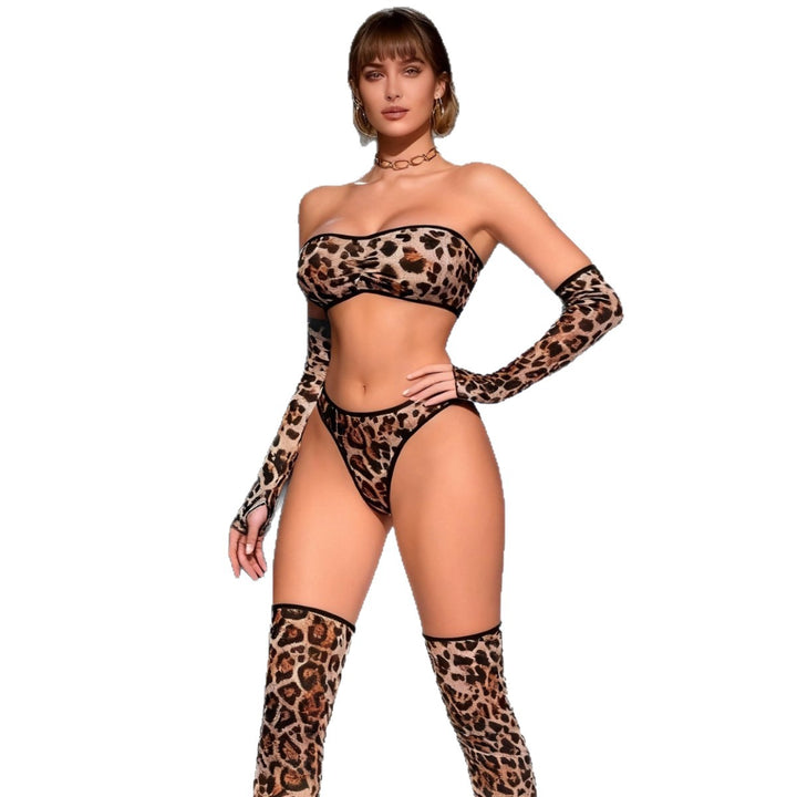 Leopard Print Lingerie Set