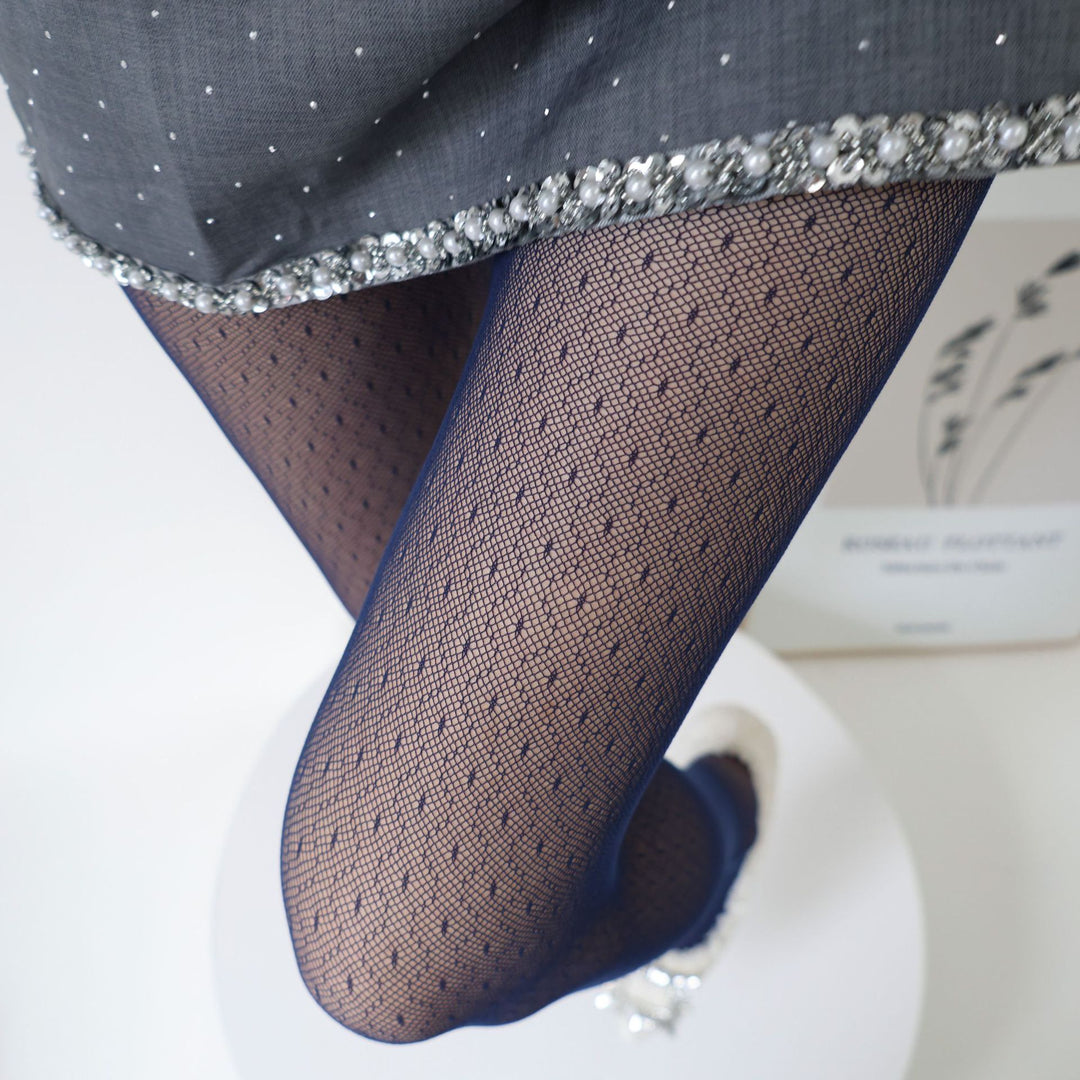 Sheer Pattern Fishnet Tights