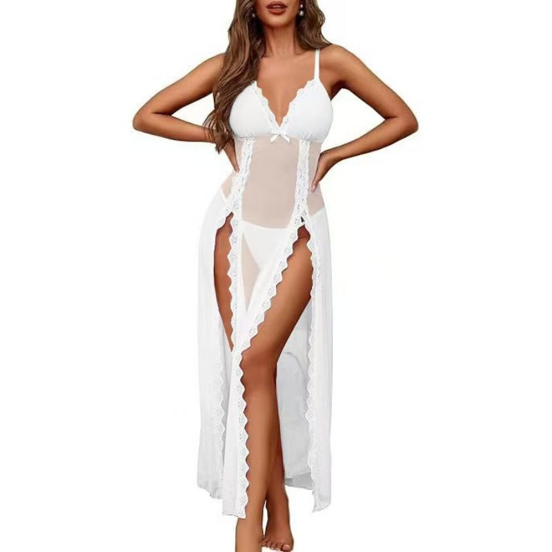 Sheer Mesh Sleepwear Set for Women