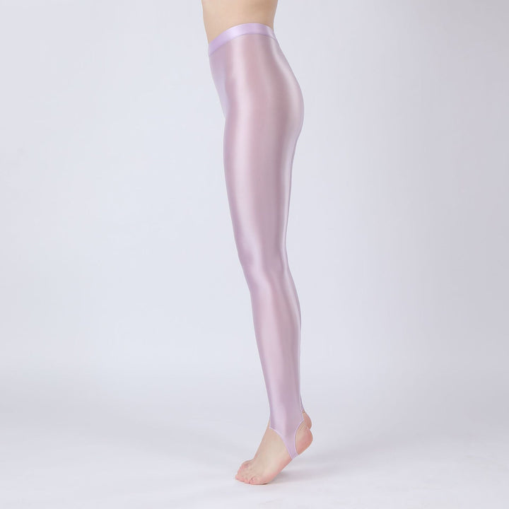 Plus Size Glossy High Waist Leggings