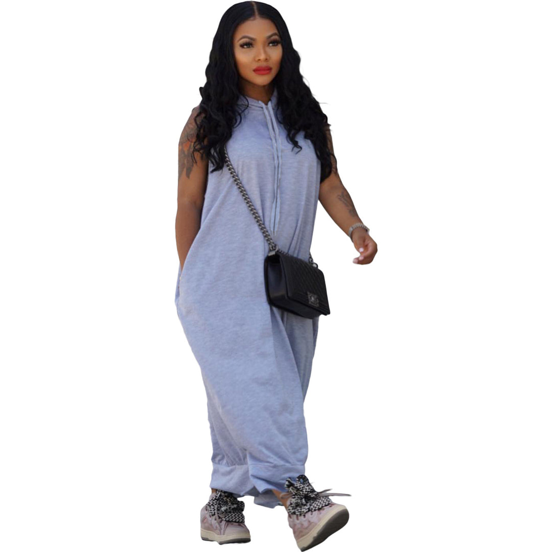 Oversized Hoodie Maxi Dress