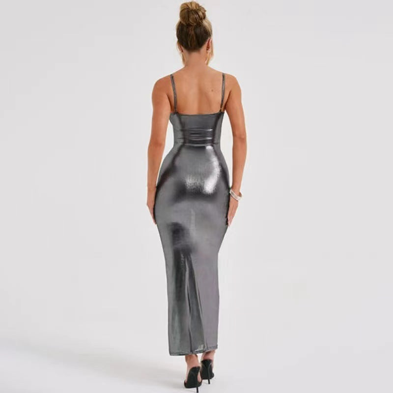 Strapless Slimming Halter Dress
