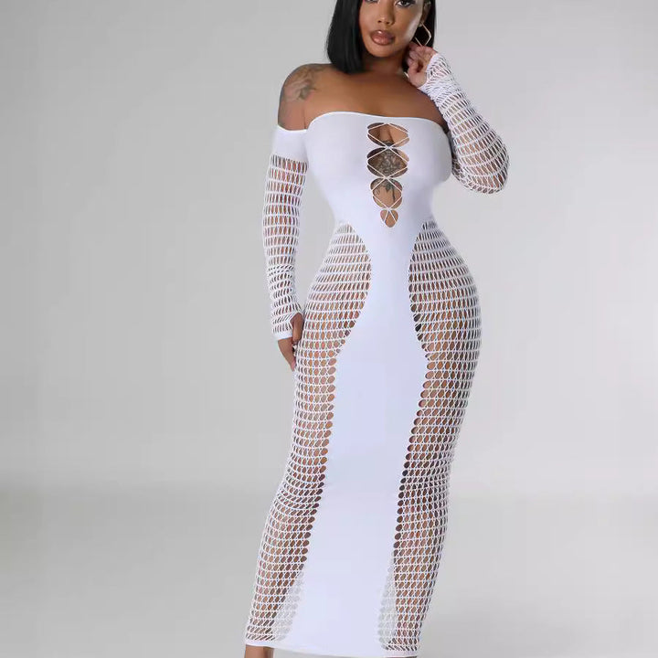 Slim Fit Loungewear Dress – Stretch Knit Bodycon Style