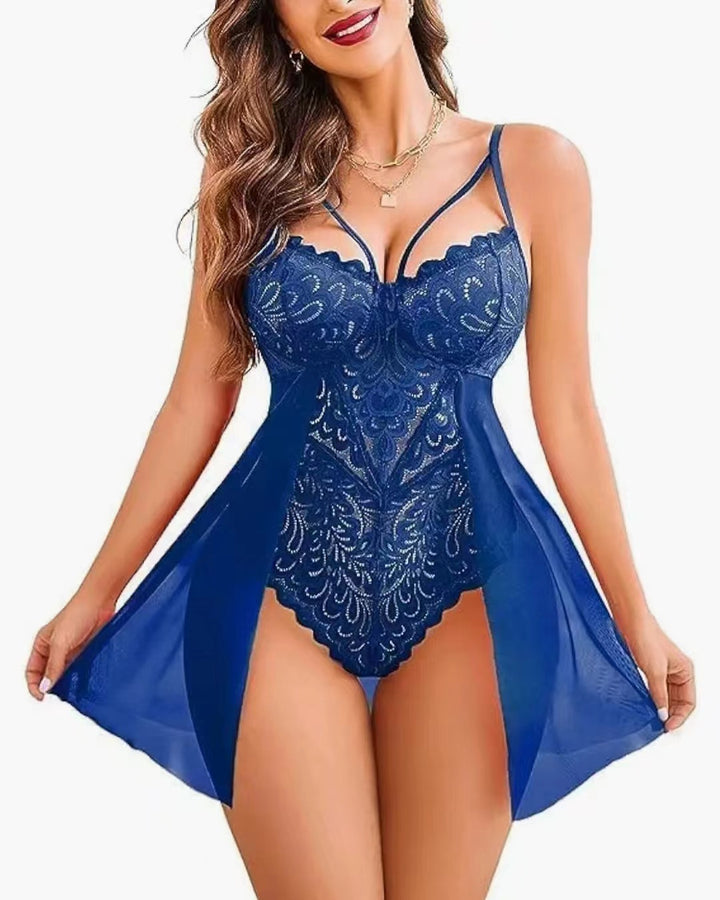 Floral Lace Babydoll Lingerie