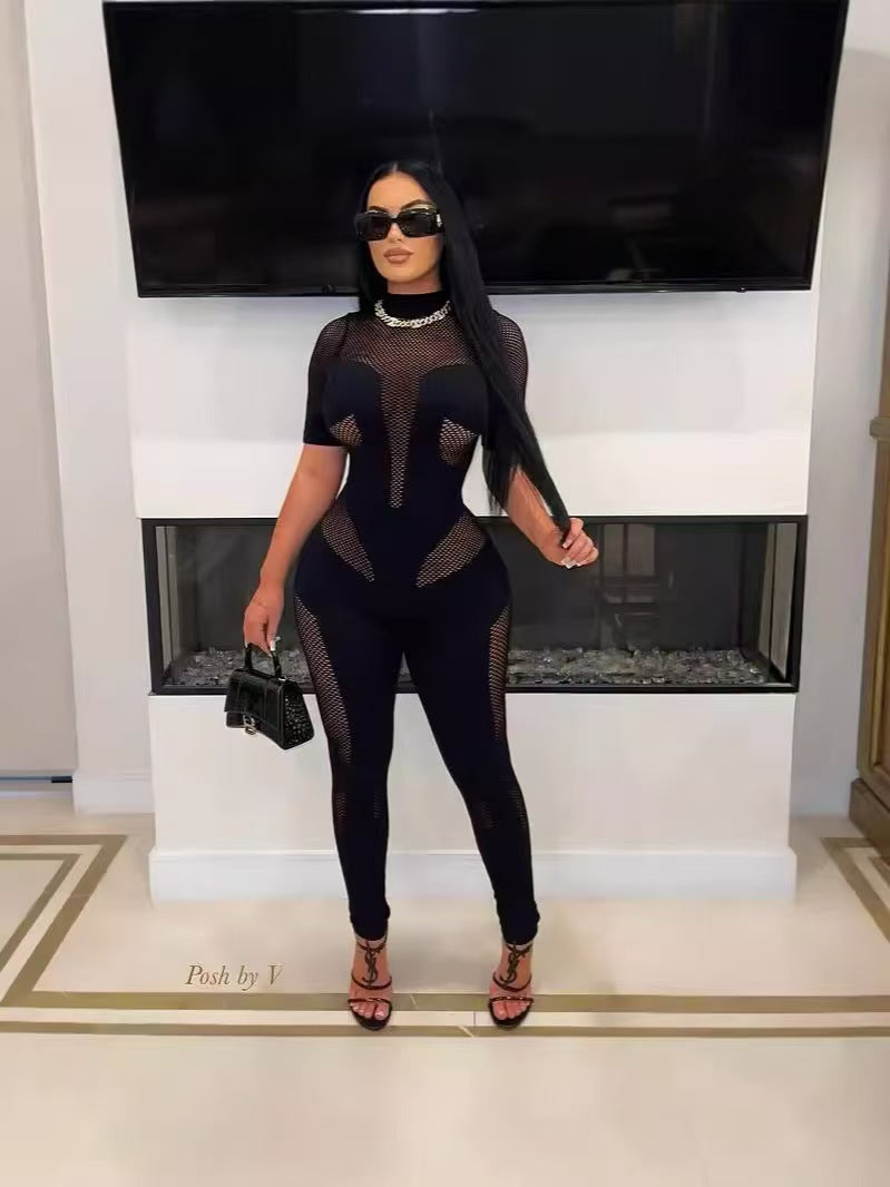 Bodycon Rib Knit Lounge Jumpsuit