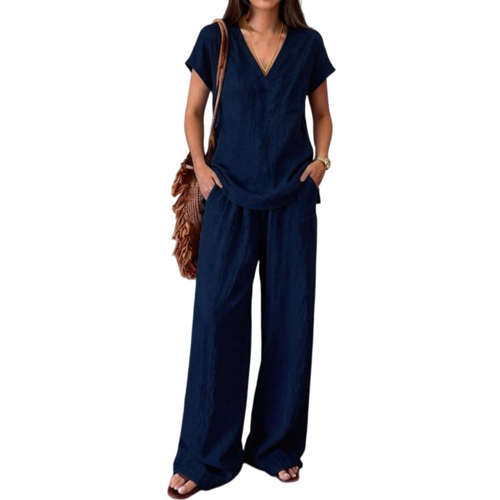 Linen Blend Lounge Set