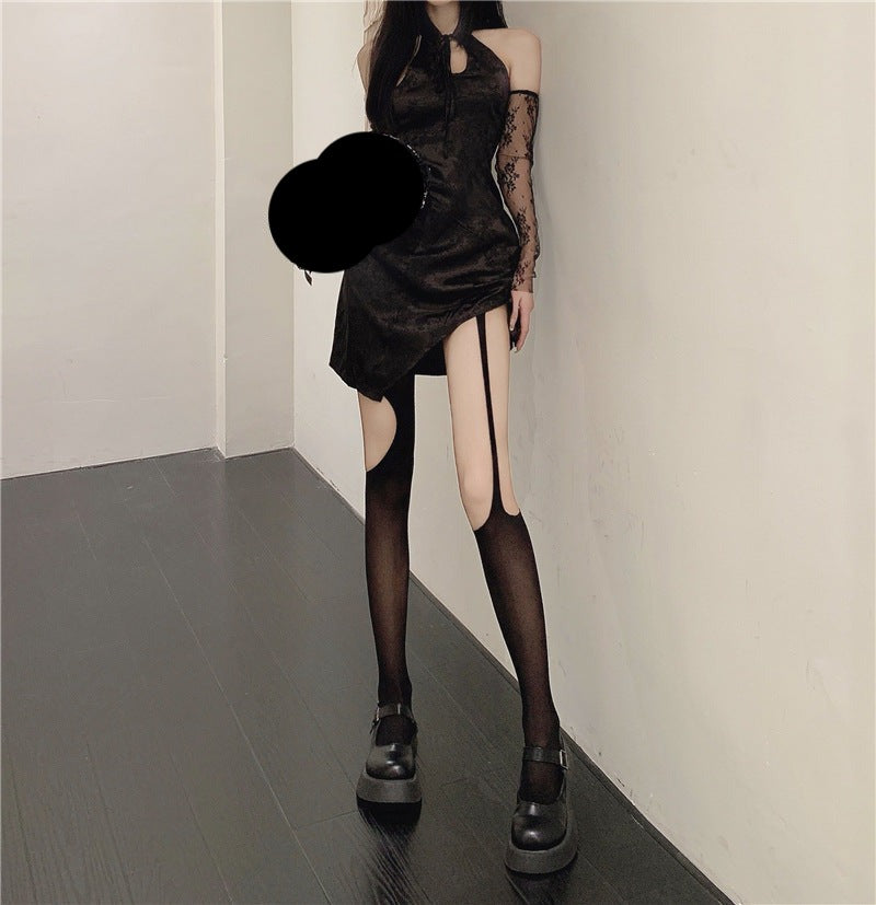 Cutout Irregular Stockings