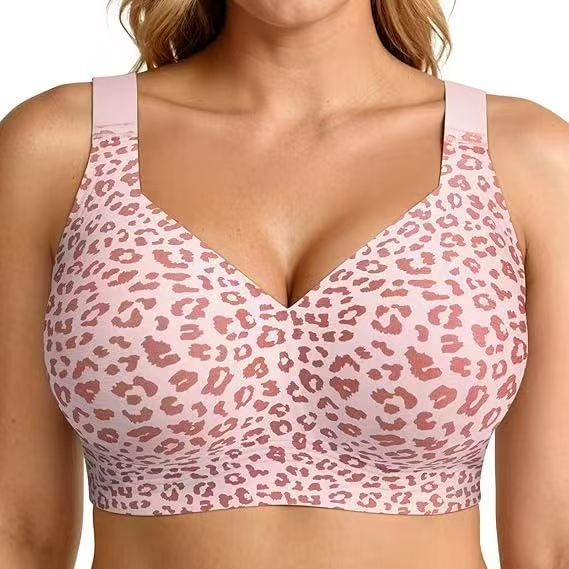 Wireless Seamless Bra – Full Support Soft Comfort Plus Size Bralette for Women