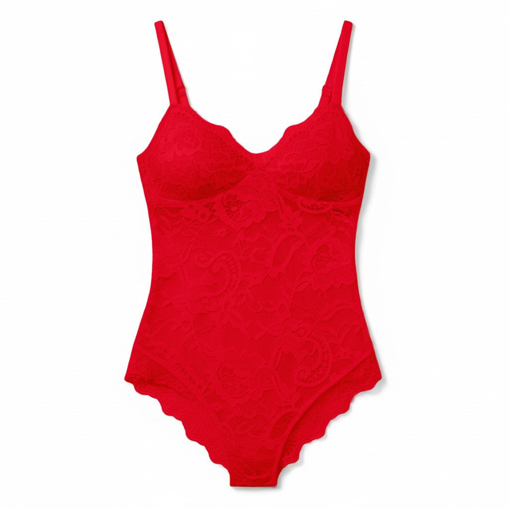 Lace Sculpting Bodysuit – Women’s Shapewear Cami One-Piece