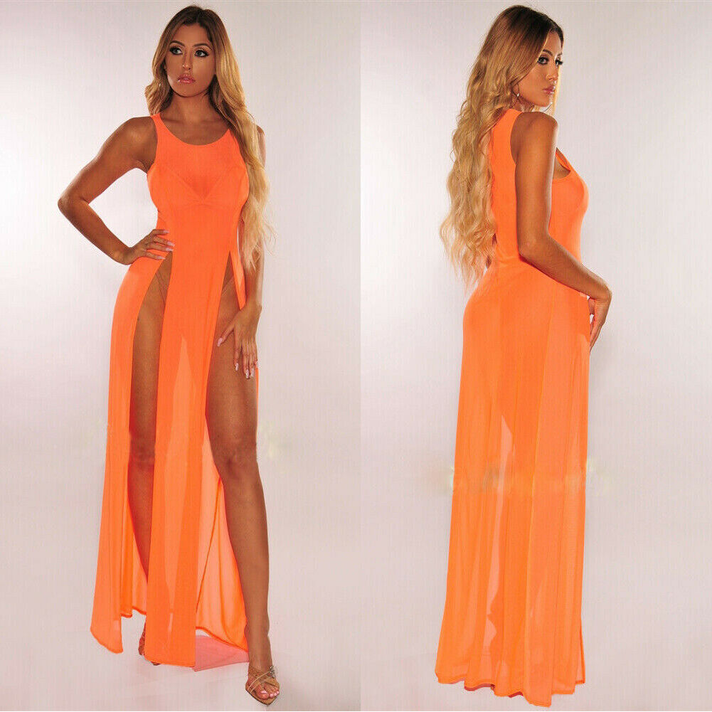 Sheer Maxi Cover Up Dress