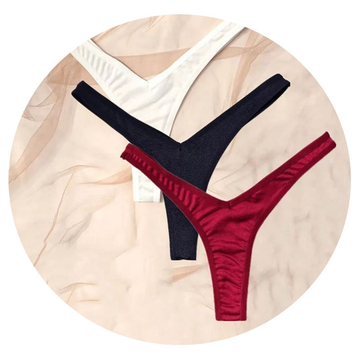 Low Rise Seamless Thong – Minimal Y-Back Stretch Panty for Women