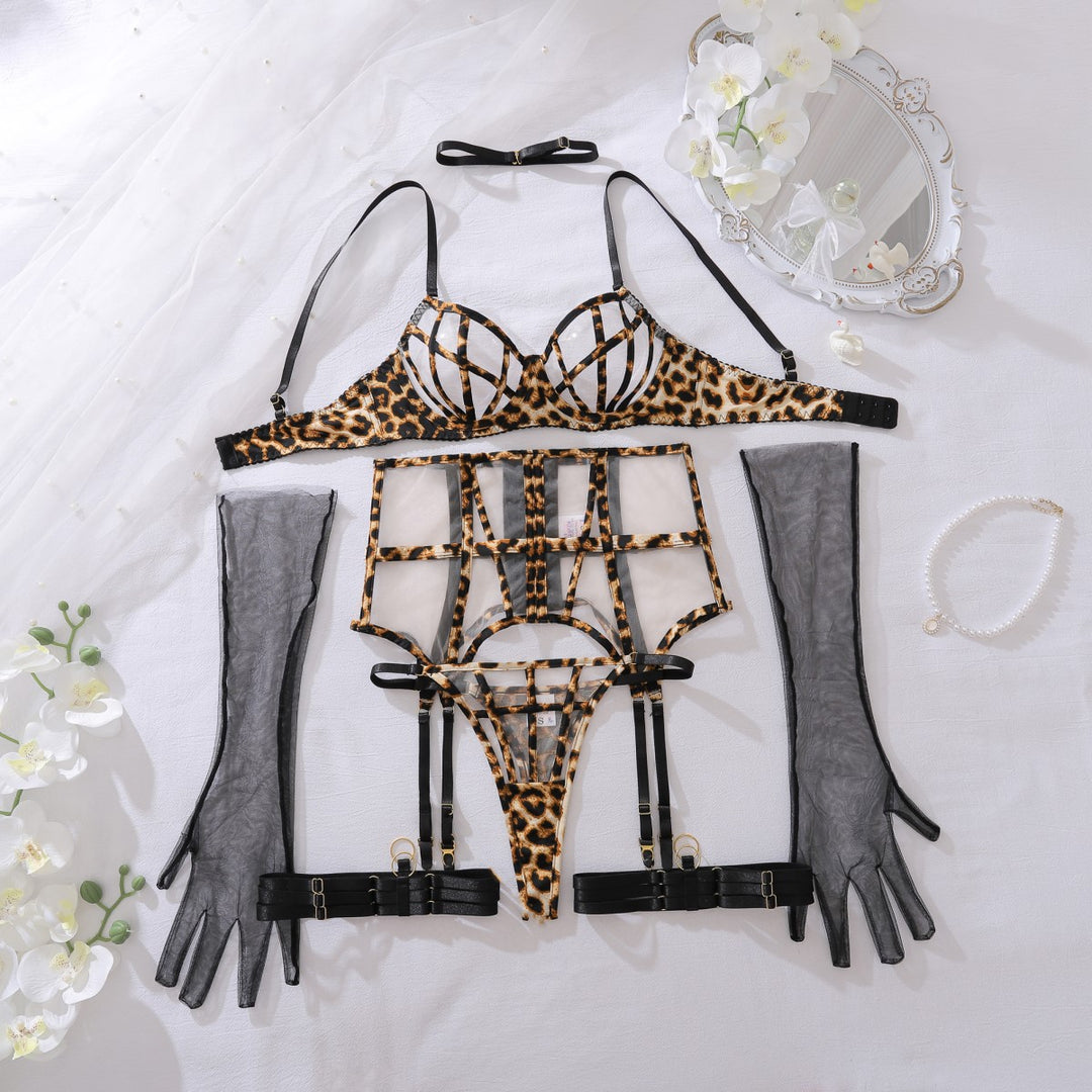 Sheer Mesh Shaping Lingerie Set – Adjustable Sculpting Bra & Panty Set for Women