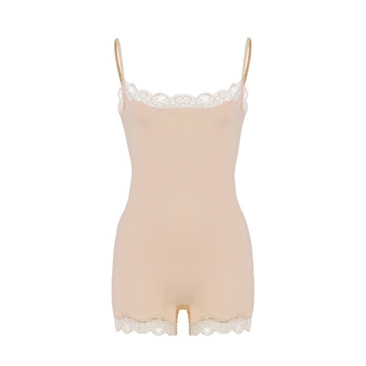 Lace Trim Sculpting Bodysuit – Premium Slim Fit Cami Shapewear for Women