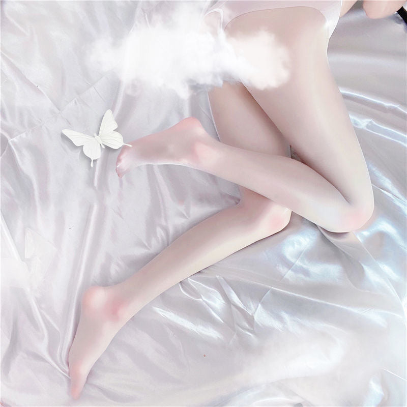 Glossy Sheer Pantyhose – Ultra Thin Anti-Snag Stretch Tights for Women