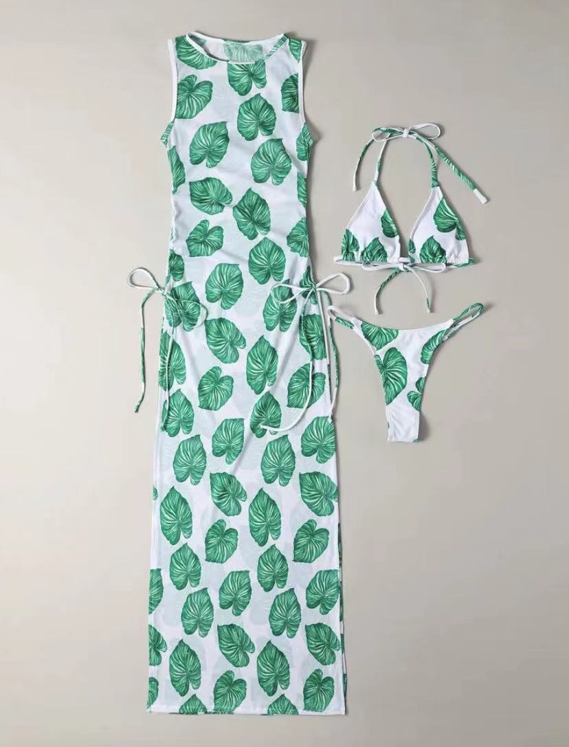 Floral Print Sexy Bikini Set Women