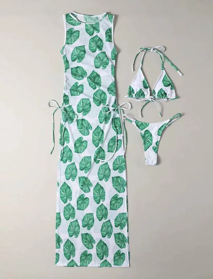 Floral Print Sexy Bikini Set Women