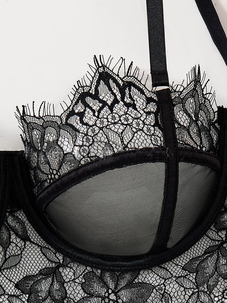 Sexy Sheer Lace Lingerie Set for Women