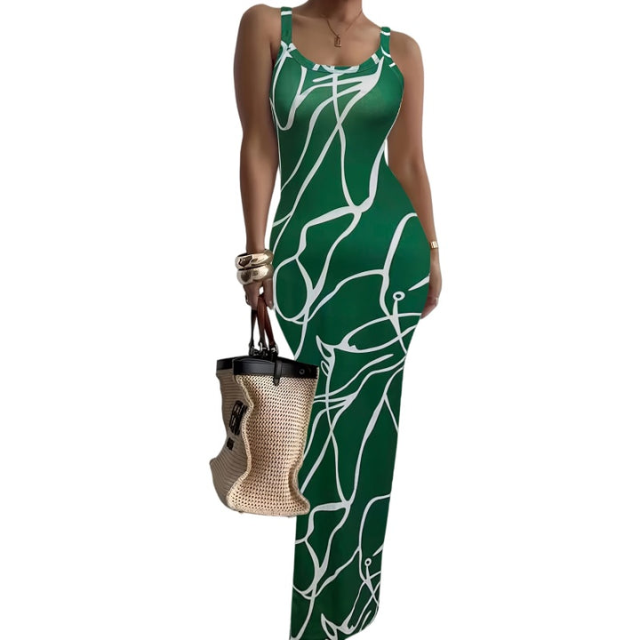 Floral Bodycon Maxi Dress