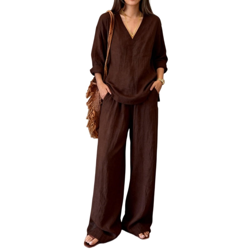 Linen Blend Lounge Set