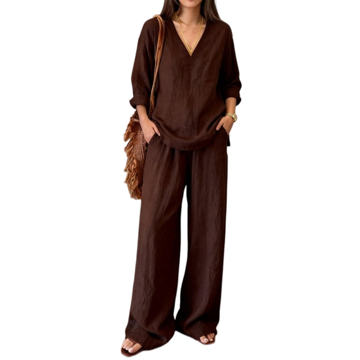 Linen Blend Lounge Set