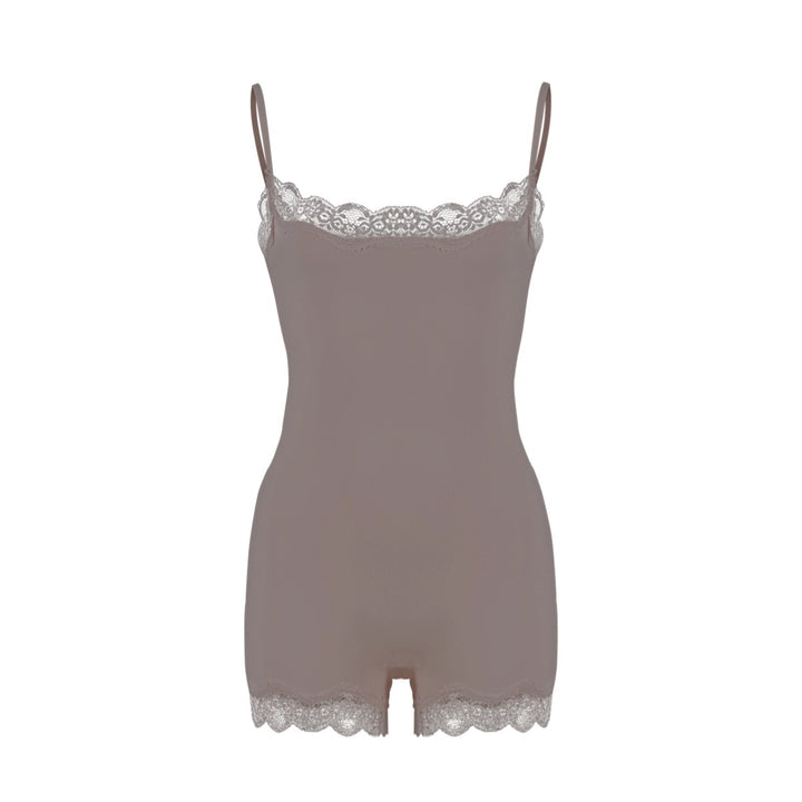 Lace Trim Sculpting Bodysuit – Premium Slim Fit Cami Shapewear for Women