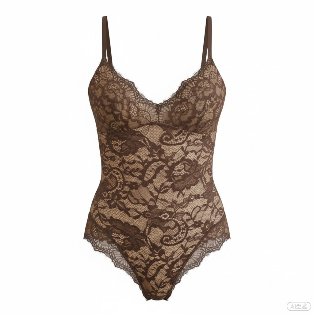 Lace Sculpting Bodysuit – Women’s Shapewear Cami One-Piece