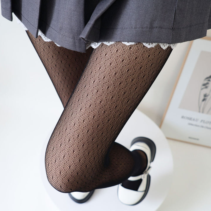 Sheer Pattern Fishnet Tights