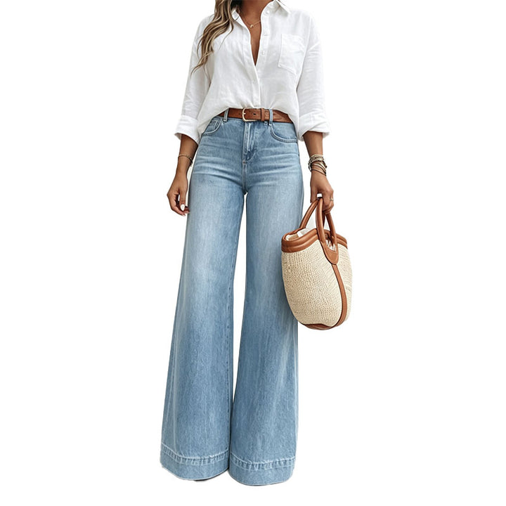 High Rise Wide Leg Jeans