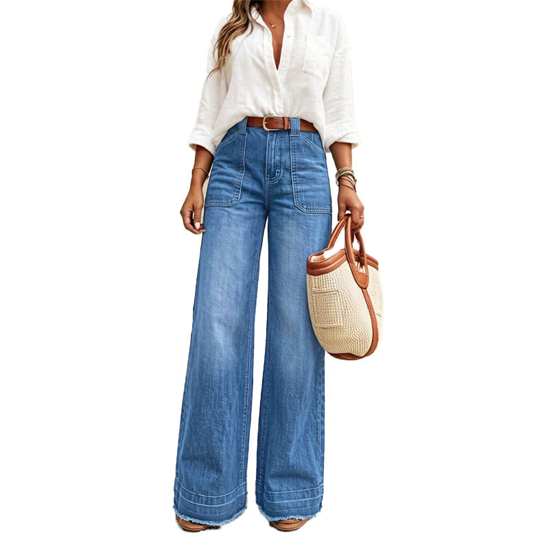 High Rise Wide Leg Jeans