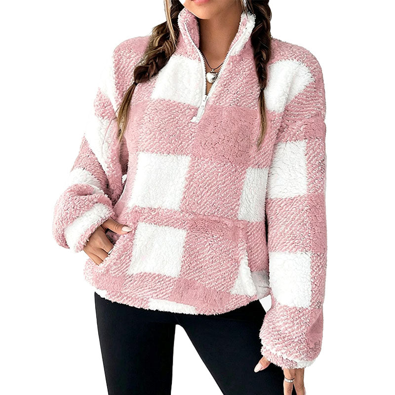 Cozy Fleece Half Zip Sweatshirt