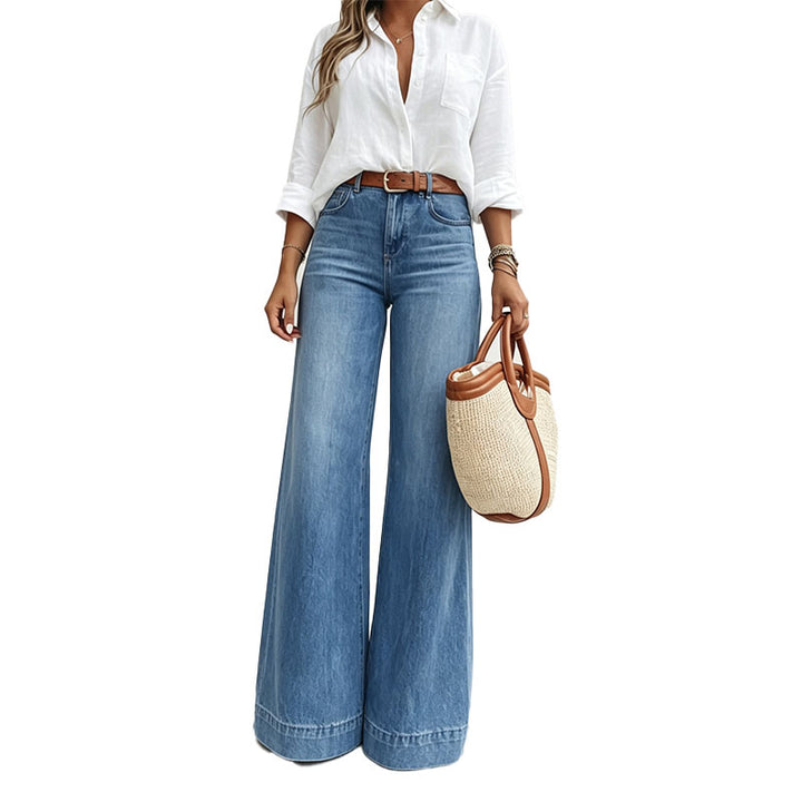 High Rise Wide Leg Jeans