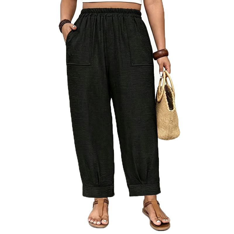 Flowy Straight Leg Casual Pants