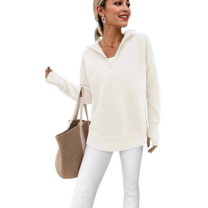 Long Sleeve Ribbed Lounge Sweater
