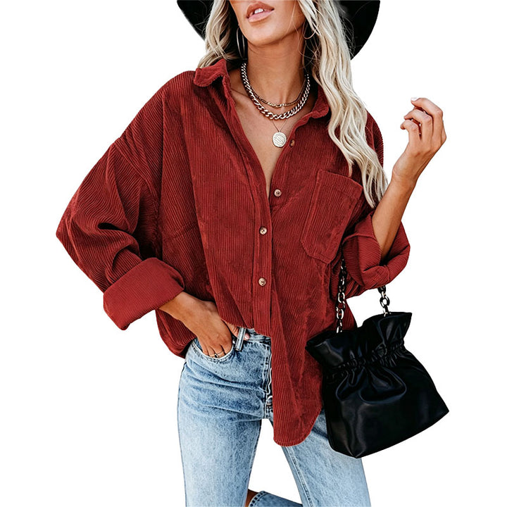 Relaxed Corduroy Shirt Jacket