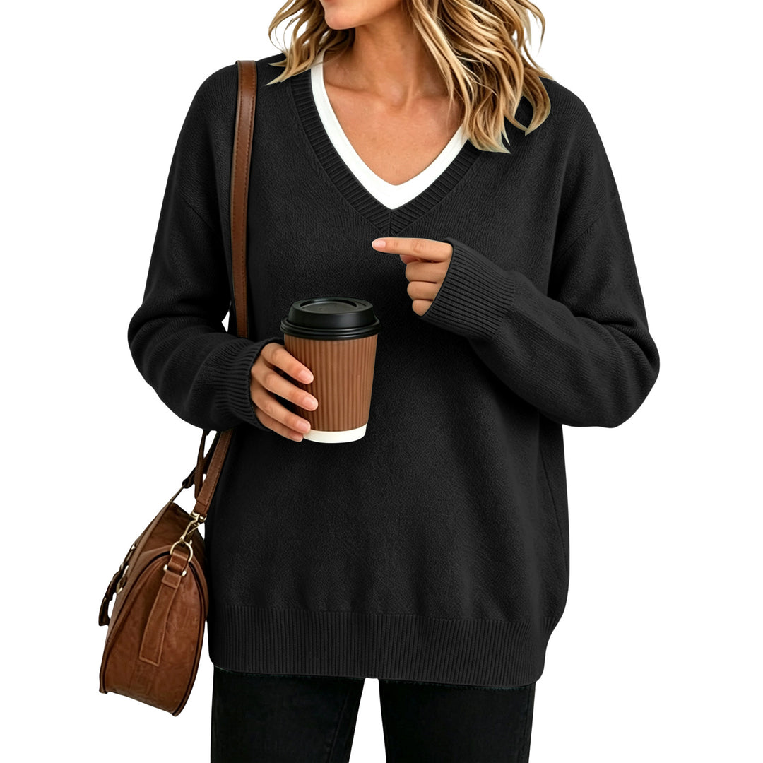 Relaxed V-Neck Pullover
