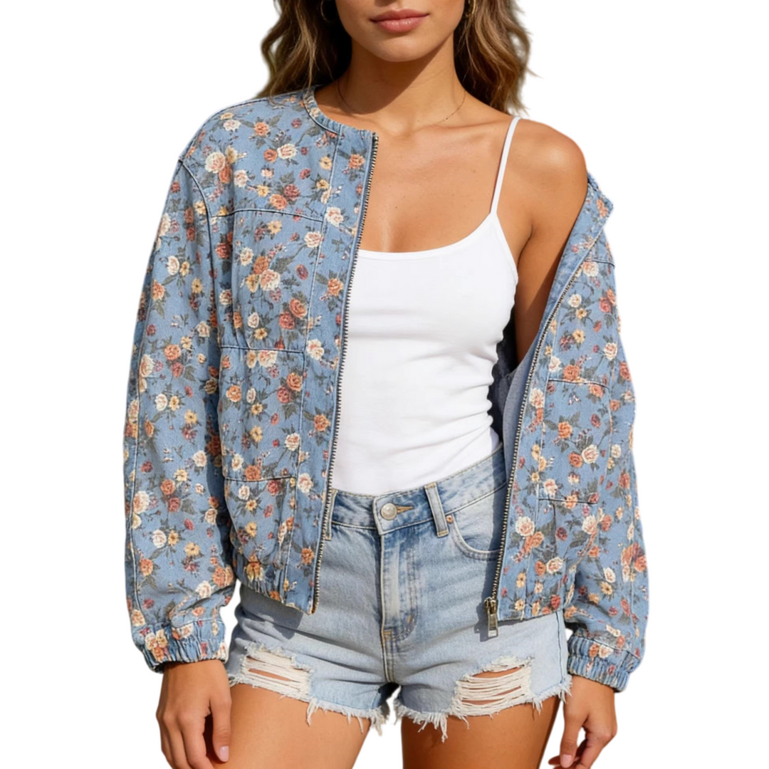 Vintage Floral Casual Jacket