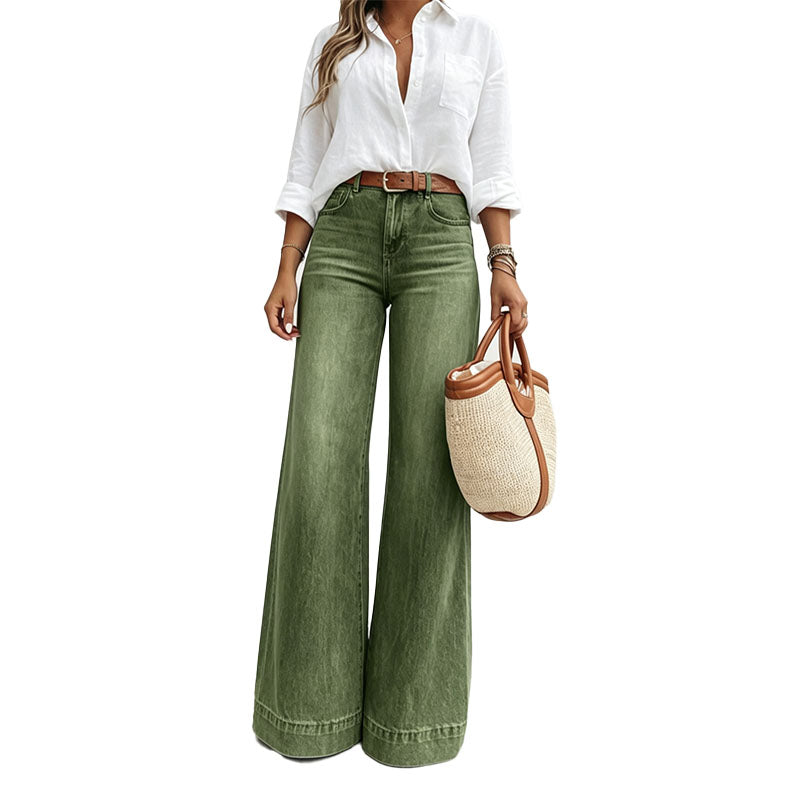High Rise Wide Leg Jeans