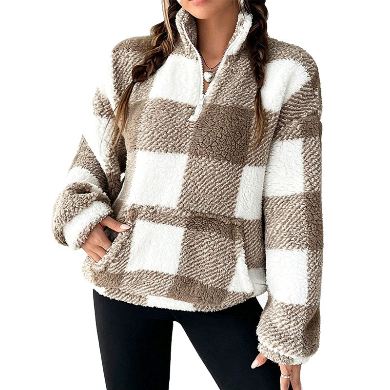 Cozy Fleece Half Zip Sweatshirt