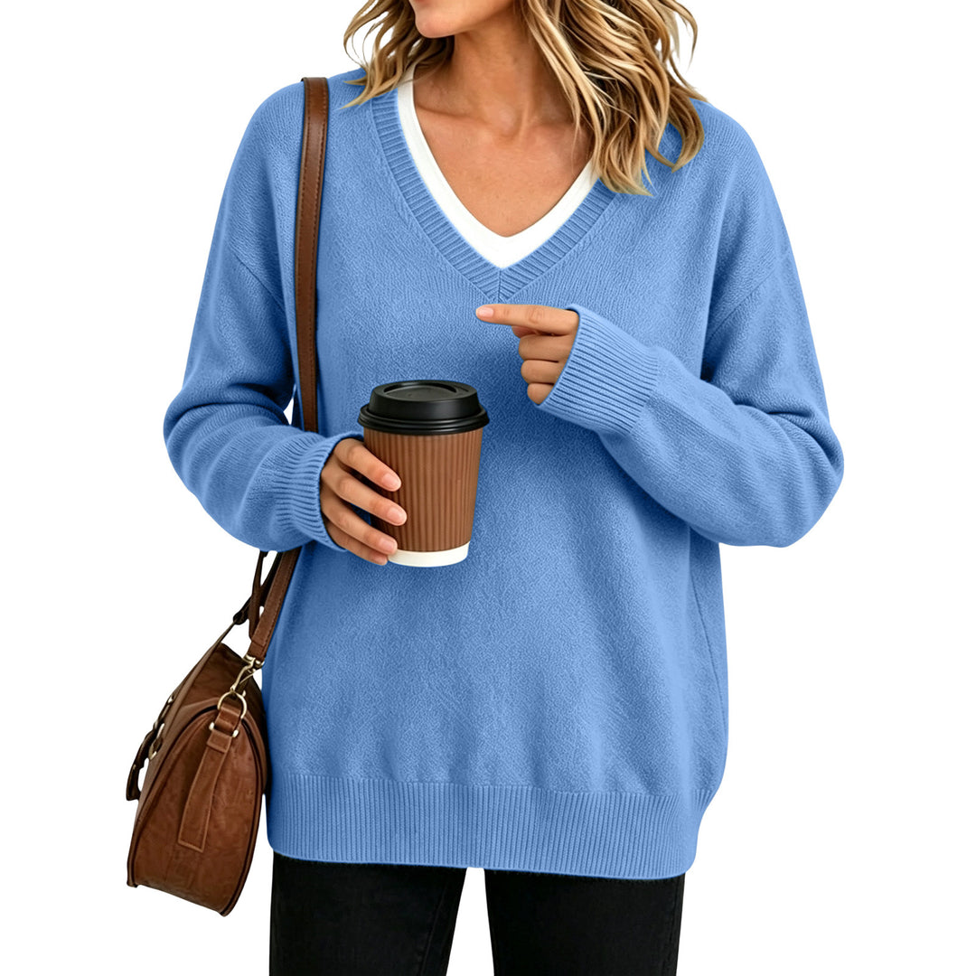Relaxed V-Neck Pullover