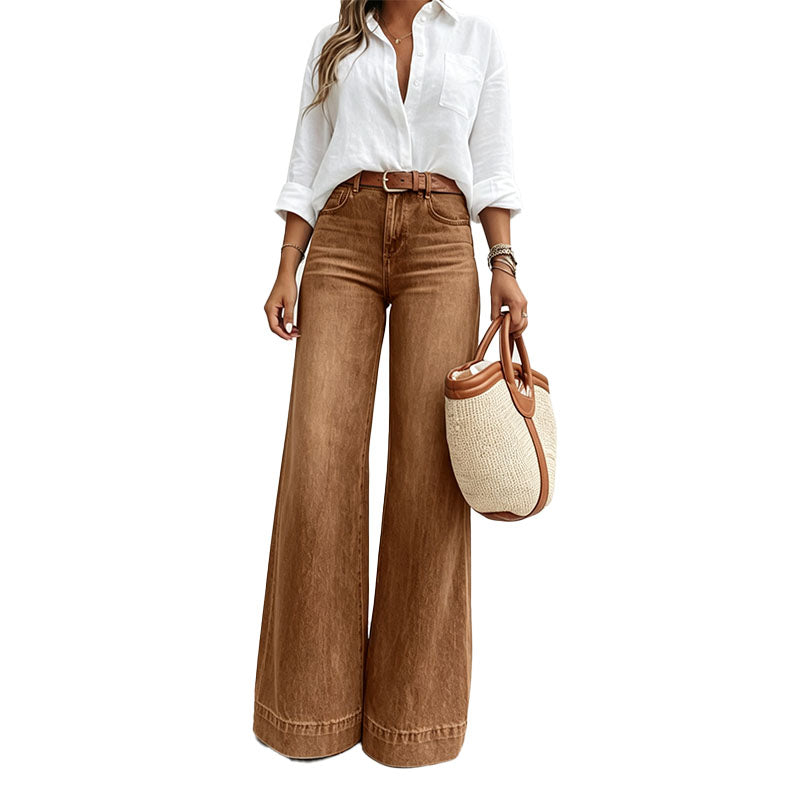 High Rise Wide Leg Jeans