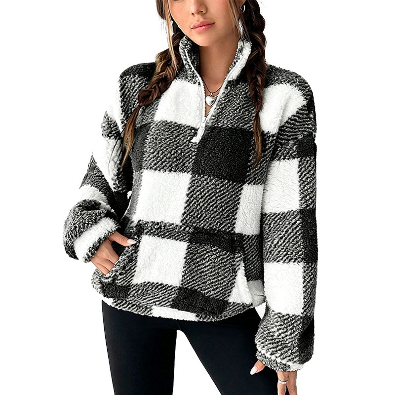 Cozy Fleece Half Zip Sweatshirt