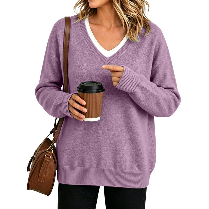 Relaxed V-Neck Pullover